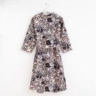 Халат женский Этель «Леопард» рукав 3/4, размер 46-48, вафля 200 г/м², 100% хлопок - Фото 7