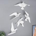 Сувенир полистоун настенный декор "Чайка" МИКС белый 6629028