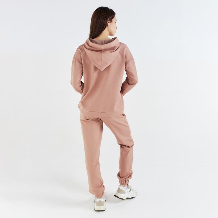 Костюм женский (худи, брюки) MINAKU: Casual Collection цвет бежевый, размер 50 49918