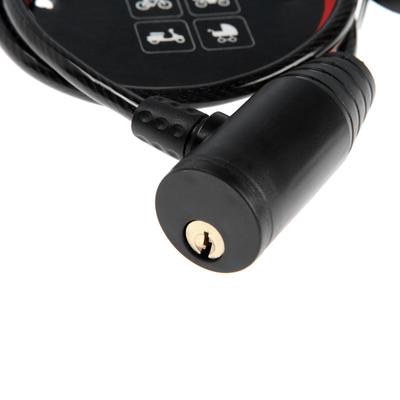 Замок навесной велосипедный Dream Bike, 6×650 мм, английский ключ с пластиковой ручкой