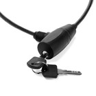 Замок навесной велосипедный Dream Bike, 6×650 мм, перфорированный ключ, черный - Фото 8