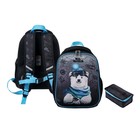 Рюкзак каркасный 35 х 27 х 13 см, EVA-материал, с термосумкой, Hatber Ergonomic Mini, Bear travel, чёрный/серый/белый 6712535 - фото 3595639