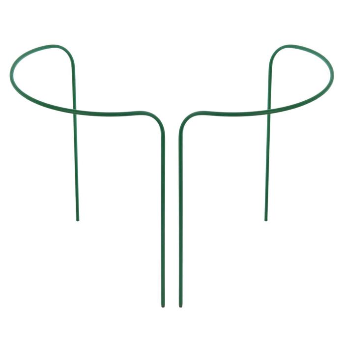 УЦЕНКА Кустодержатель, d=60 см, h=90 см, ножка d=1 см, металл, набор 2 шт., зелёный - Фото 1