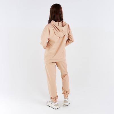 Костюм женский (худи, брюки) MINAKU: Casual Collection, размер 48, песочный