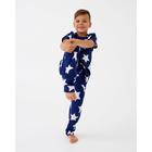 Пижама детская для мальчика KAFTAN «Звезды» синий, рост 134-140 (36) - фото 34992639