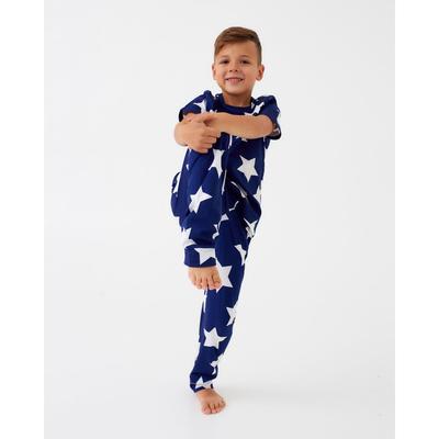Пижама детская для мальчика KAFTAN «Звезды» синий, рост 134-140 (36)