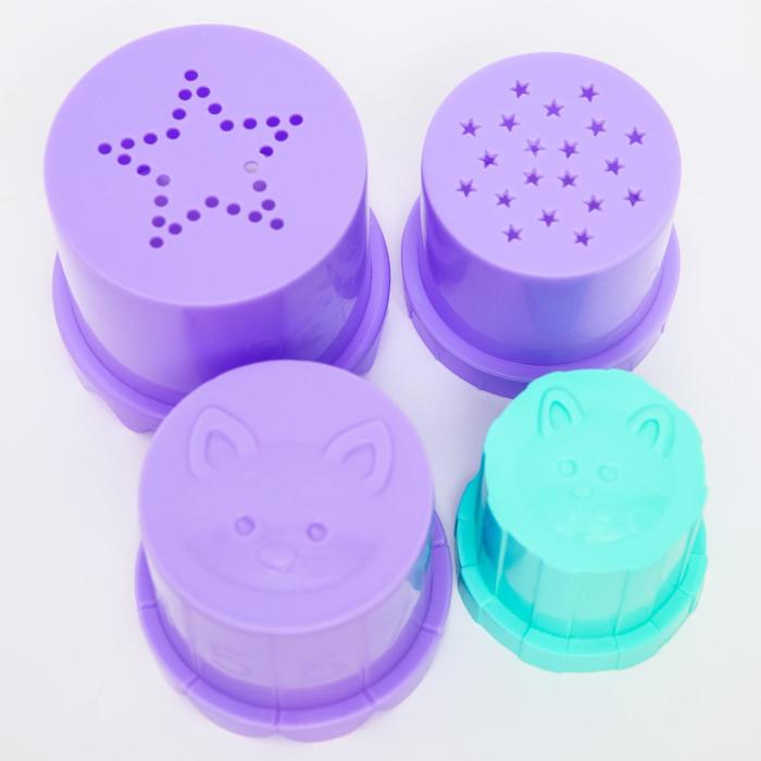 Песочный набор, «Озорные пони», My Little Ponу, ведёрко-лейка 350 мл, грабли, совок, 4 формочки, в сетке 49938