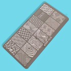 Диск для стемпинга металлический «Абстракция», 12 × 6 см - фото 24514758