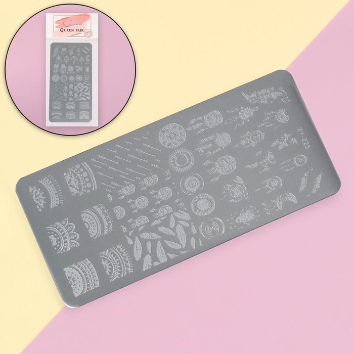 Диск для стемпинга металлический «Ловец снов», 12 × 6 см - Фото 1