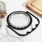 Ручка для стеклянных банок, d = 82 мм, цвет черный (комплект 500 шт) - фото 27179698