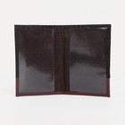 Обложка для паспорта TEXTURA, цвет бордовый/чёрный - фото 23411705