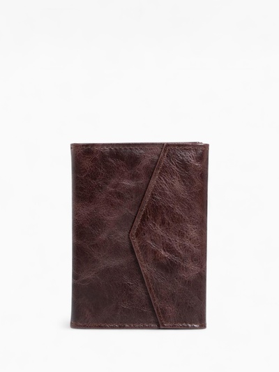 Обложка для документов 2 в 1, TEXTURA, на кнопке, для автодокументов и паспорта, коричневая