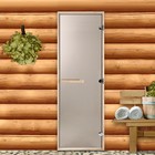 Дверь для бани и сауны "Классика", бронза, размер коробки 200 х 67 см, 6мм - фото 318535606