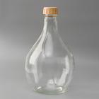 Бутыль стеклянная «Дамижана», 5 л, с крышкой - Фото 1