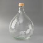 Бутыль стеклянная «Дамижана», 11 л, с крышкой - фото 9273501