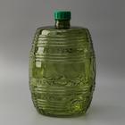 Бутыль стеклянная «Бариле. Зелёная», 10 л, с крышкой, цвет зелёный - фото 9273512