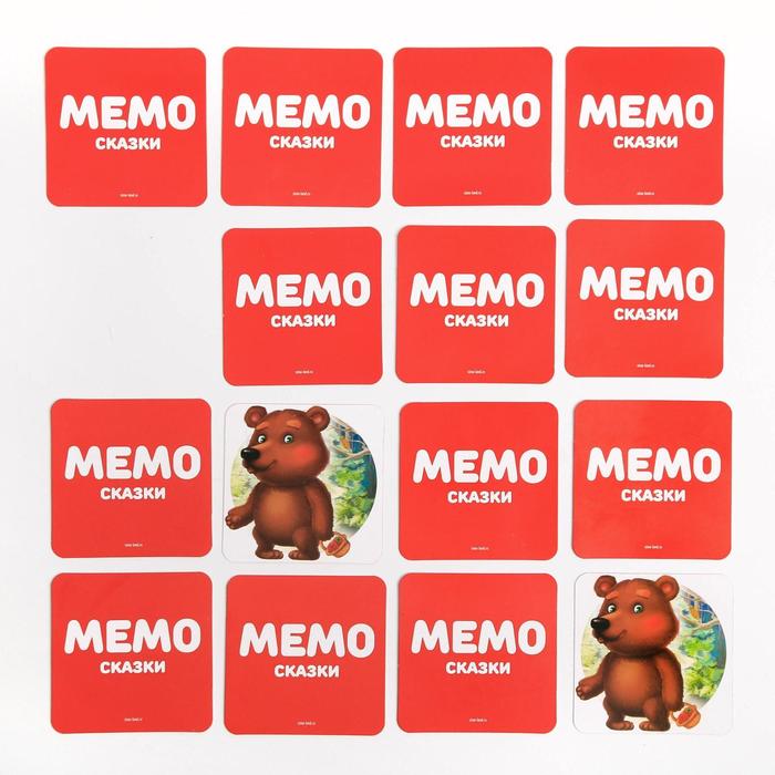 Настольная игра «Мемо. Сказки», 28 карт, 3+ - фото 1907242701