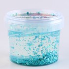 Слайм «Стекло», с бирюзовыми блёстками, слюда, 100 г - Фото 3
