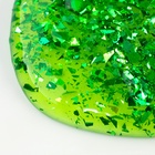 Слайм «Стекло» с зелёными блёстками слюда - Фото 4