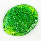Слайм «Стекло» с зелёными блёстками слюда - Фото 5
