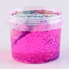Слайм «Стекло» с фиолетовыми крупными блёстками - фото 23001957