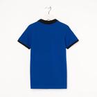 Футболка-поло для мальчика, цвет василёк, рост 122 см (7 лет) - Фото 6