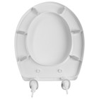 Сиденье для унитаза Aquant AQ2600-17-MR, расстояние между креплениями 160 мм, белое - фото 23598727