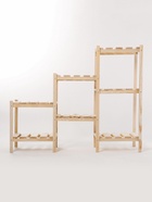 Стеллаж деревянный, 7 полок, 122×31×99.6 см, хвоя, регулируемый, напольный - Фото 5