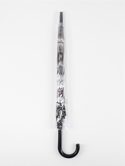 Зонт - трость полуавтоматический «Города», 8 спиц, R=40/60 см, d=80 см, рисунок МИКС