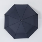Зонт автоматический «Однотонный», 3 сложения, 8 спиц, R = 48/55 см, D = 110 см, цвет МИКС - Фото 8