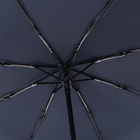 Зонт автоматический «Однотонный», 3 сложения, 8 спиц, R = 48/55 см, D = 110 см, цвет МИКС - фото 11830121