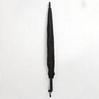 Зонт - трость полуавтоматический «Однотонный», 16 спиц, R = 59 см, цвет чёрный - Фото 8