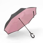 Зонт-наоборот, механический «Однотонный», 8 спиц, R = 53 см, ручка кольцо, цвет МИКС - Фото 9