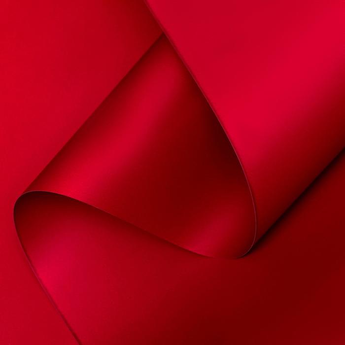 Пленка матовая для цветов и букетов, 65 мкм, винный, 57 см×10 м - Фото 1