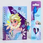 Подарочный набор "Эльза", Холодное сердце (записная книжка на замочке, ручка) - Фото 1