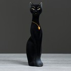 Копилка "Кошка Мурка", покрытие флок, чёрная, 28 см - Фото 1