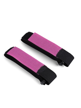 Зажим-липучка для лыж, узкий, цвет фуксия, чёрный 796530