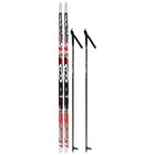 Комплект лыжный: пластиковые лыжи 160 см без насечек, стеклопластиковые палки 120 см, крепления NNN, цвета МИКС - Фото 6