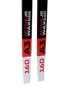 Комплект лыжный: пластиковые лыжи 160 см без насечек, стеклопластиковые палки 120 см, крепления NNN, цвет МИКС - Фото 9