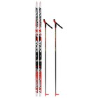 Комплект лыжный: пластиковые лыжи 170 см без насечек, стеклопластиковые палки 130 см, крепления NNN, цвета МИКС - Фото 11