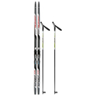 Комплект лыжный: пластиковые лыжи 170 см без насечек, стеклопластиковые палки 130 см, крепления NNN, цвета МИКС - Фото 15