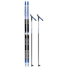 Комплект лыжный: пластиковые лыжи 180 см без насечек, стеклопластиковые палки 140 см, крепления NNN, цвета МИКС - Фото 15