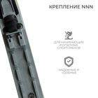 Комплект лыжный: пластиковые лыжи 170 см с насечкой, стеклопластиковые палки 130 см, крепления NNN, цвета МИКС - Фото 18