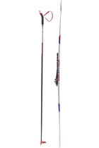 Комплект лыжный: пластиковые лыжи 200 см без насечек, стеклопластиковые палки 160 см, крепления NNN, цвета МИКС 796546