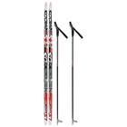 Комплект лыжный: пластиковые лыжи 150 см с насечкой, стеклопластиковые палки 110 см, крепления NNN, цвета МИКС - Фото 11