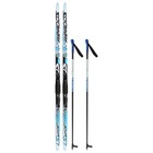 Комплект лыжный: пластиковые лыжи 150 см с насечкой, стеклопластиковые палки 110 см, крепления SNS, цвета МИКС - Фото 11