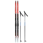 Комплект лыжный: пластиковые лыжи 150 см с насечкой, стеклопластиковые палки 110 см, крепления SNS, цвета МИКС - Фото 14