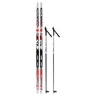 Комплект лыжный: пластиковые лыжи 160 см без насечек, стеклопластиковые палки 120 см, крепления SNS, цвета МИКС - Фото 11