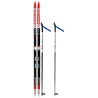 Комплект лыжный: пластиковые лыжи 160 см без насечек, стеклопластиковые палки 120 см, крепления SNS, цвета МИКС - Фото 15