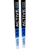 Комплект лыжный: пластиковые лыжи 185 см с насечкой, стеклопластиковые палки 145 см, крепления NNN, цвета МИКС - Фото 10